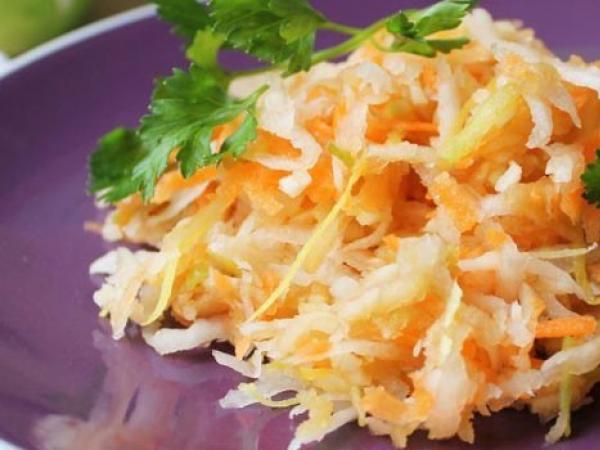 Skanių salotų su daikono ridikėliais receptai